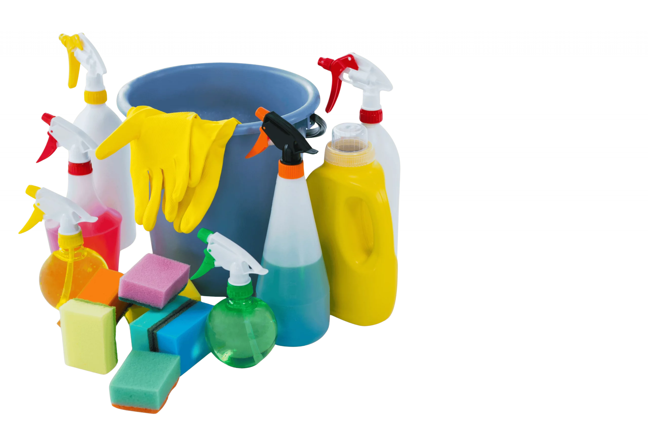 Professionelle Reinigungsmittel, Eimer, Schwämme und Handschuhe – Gebäudereinigung für Schulen und Kitas in Berlin