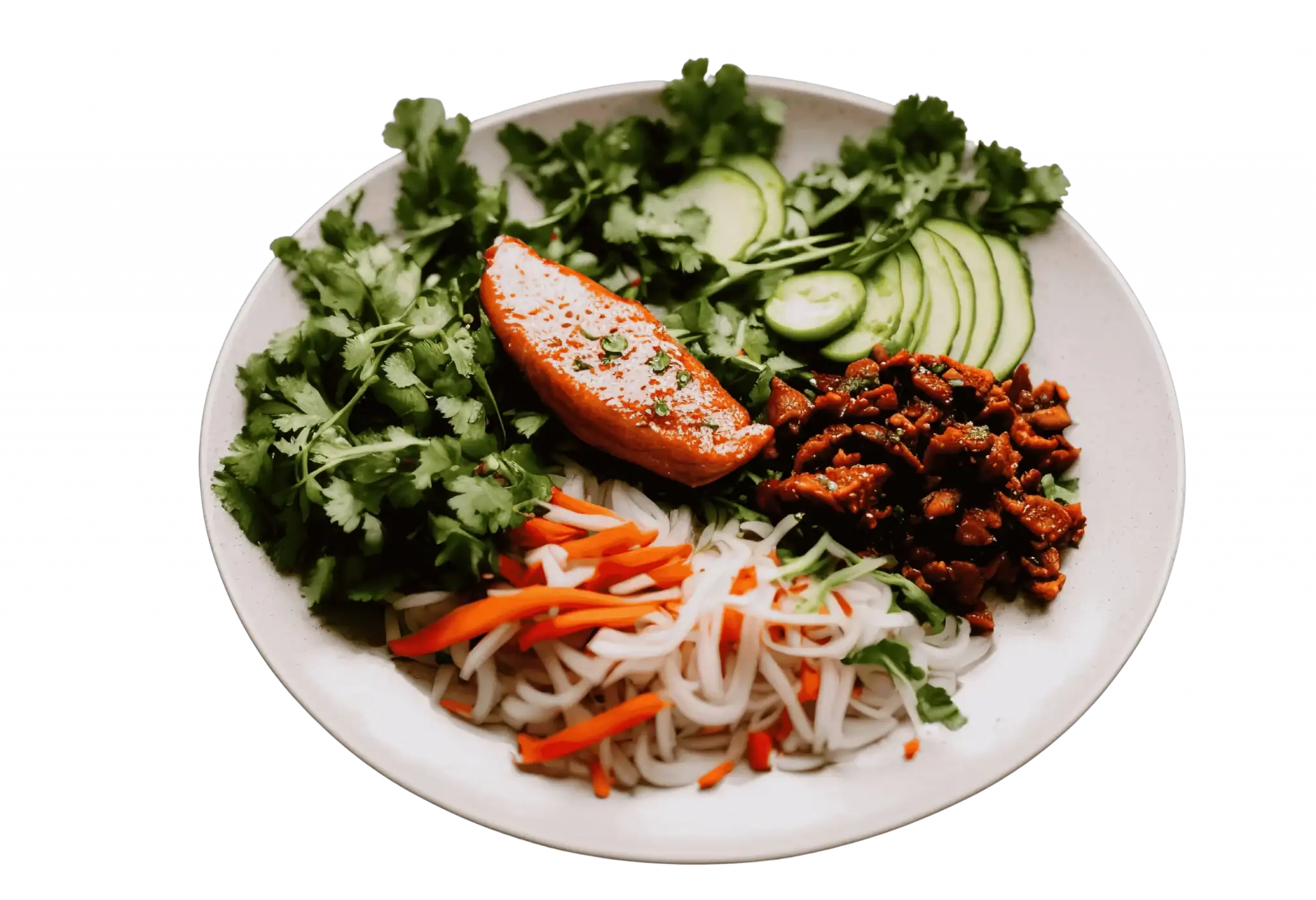 Frische Bowl-mit Reisnudeln